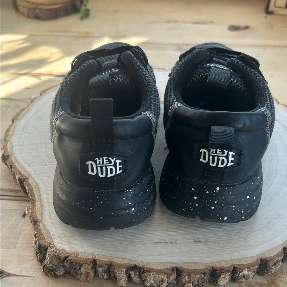 Hey Dude Black Mesh Kids Sneakers - Picture 4 of 6